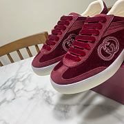 Gucci Velvet Burgundy sneaker - 2