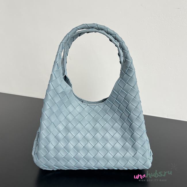 Bottega Veneta Small Campana Blue 28x16x15cm - 1