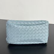 Bottega Veneta Small Campana Blue 28x16x15cm - 2