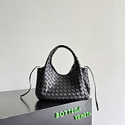 Bottega Veneta Small Campana Black 28x16x15cm - 5