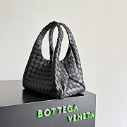 Bottega Veneta Small Campana Black 28x16x15cm - 2