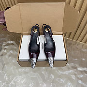 YSL Jeanne slingback pumps smooth leather - 4