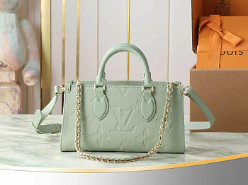 Louis Vuitton OnTheGo East West Chain Green 25x13x10cm