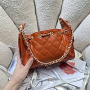Chanel Mini 25 Handbag Orange caviar 22x20x12.5cm - 3