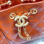 Chanel Mini 25 Handbag Orange caviar 22x20x12.5cm - 2