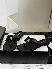 Chanel thong sandals black - 3