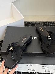 Chanel thong sandals black - 2