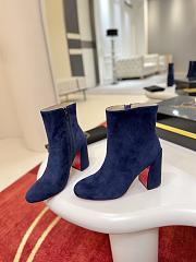 Christian Louboutin Turela 85 Zaffiro Blue Ankle Bootie - 2