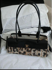 Chanel Small Leopard Print East West Shopping Tote 30.5x15x11.5cm - 5