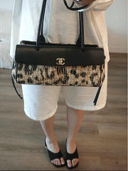Chanel Small Leopard Print East West Shopping Tote 30.5x15x11.5cm - 3