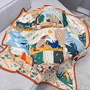 Hermess Scarf Le Livre d'Esope shawl 136x137cm - 4