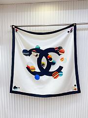 Chanel Silk CC Planet Scarf Multicolor 90x90cm - 1