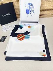 Chanel Silk CC Planet Scarf Multicolor 90x90cm - 4