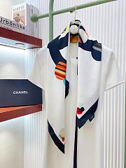 Chanel Silk CC Planet Scarf Multicolor 90x90cm - 3