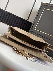 Chanel Maxi Flap bag Dark Beige Suede Gold 32x19.5x10cm - 2