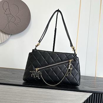 Chanel Small Hobo Bag Black Lambskin 29x18x8cm