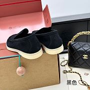 Loro Piana Summer Walk Loafer Black Suede - 3
