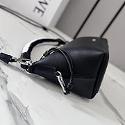 loewe Cala mini bag in mellow black lambskin 26x10x13cm - 4