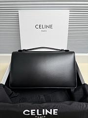 Celine Medium Triomphe Folio Black 25.5x14x7.5cm - 3