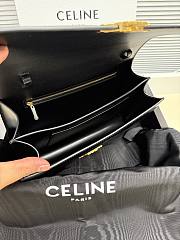 Celine Medium Triomphe Folio Black 25.5x14x7.5cm - 2