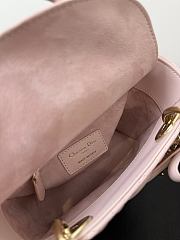 Dior Mini Lady Bag Bow Light Pink 17cm - 5