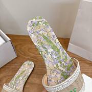 Dior Dway Slide Lily Of The Valley Natural/Green - 4