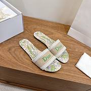 Dior Dway Slide Lily Of The Valley Natural/Green - 3