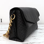 Gucci Large Chain Shoulder Bag in Black Leather 36x19.5x9.5cm - 2