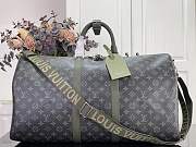 Louis Vuitton Keepall Bandoulière 55 Khaki Green 55x31x26cm - 1