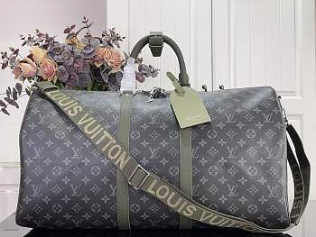Louis Vuitton Keepall Bandoulière 55 Khaki Green 55x31x26cm
