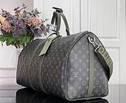 Louis Vuitton Keepall Bandoulière 55 Khaki Green 55x31x26cm - 2
