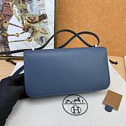 Hermes Constance Elan Blue Epsom Silver 24cm - 4