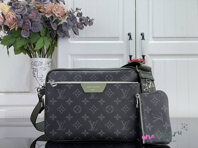 Louis Vuitton Trio Messenger Khaki Green 25x18.5x7cm - 1