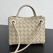 Bottega Veneta Mini Andiamo cream 20x9x15cm - 2