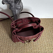 Bottega Veneta Mini Andiamo Burgundy 20x9x15cm - 3
