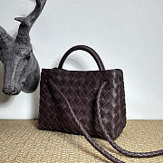 Bottega Veneta Mini Andiamo Dark Brown 20x9x15cm - 5