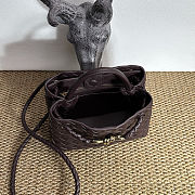 Bottega Veneta Mini Andiamo Dark Brown 20x9x15cm - 4