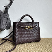 Bottega Veneta Mini Andiamo Dark Brown 20x9x15cm - 2