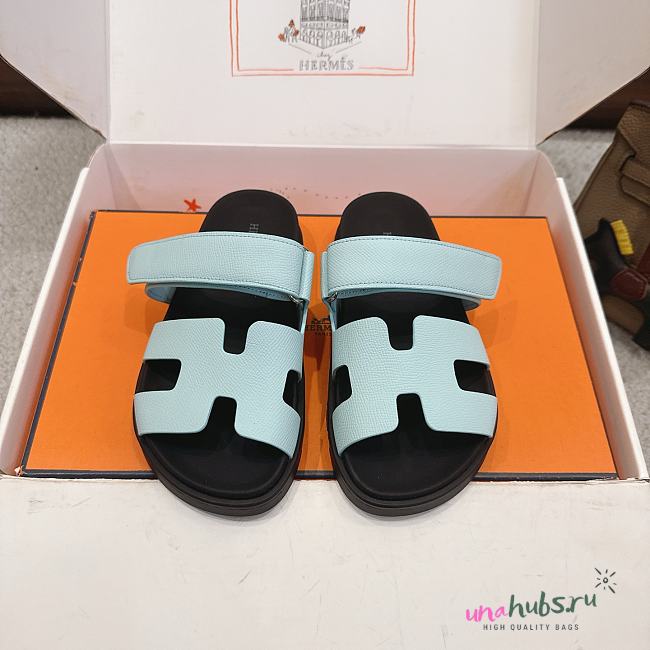 Hermes Chypre sandal light blue  - 1