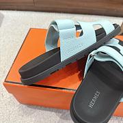 Hermes Chypre sandal light blue  - 4