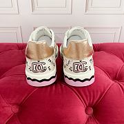Dolce & Gabbana Portofino Doodle Leather Low-Top Sneakers - 4
