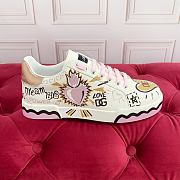 Dolce & Gabbana Portofino Doodle Leather Low-Top Sneakers - 3