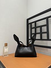 Loewe Mini Scarf bag smooth calfskin black 24.5x6x14.5cm - 2