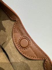 Loewe Mini Scarf bag smooth calfskin Brown 24.5x6x14.5cm  - 5