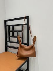 Loewe Mini Scarf bag smooth calfskin Brown 24.5x6x14.5cm  - 4