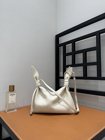 Loewe Mini Scarf bag smooth calfskin White 24.5x6x14.5cm