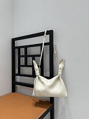 Loewe Mini Scarf bag smooth calfskin White 24.5x6x14.5cm - 4