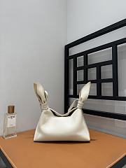 Loewe Mini Scarf bag smooth calfskin White 24.5x6x14.5cm - 2