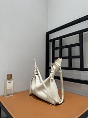 Loewe Mini Scarf bag smooth calfskin White 24.5x6x14.5cm - 3