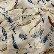 Burberry Feather Print Cotton Shirt - 4